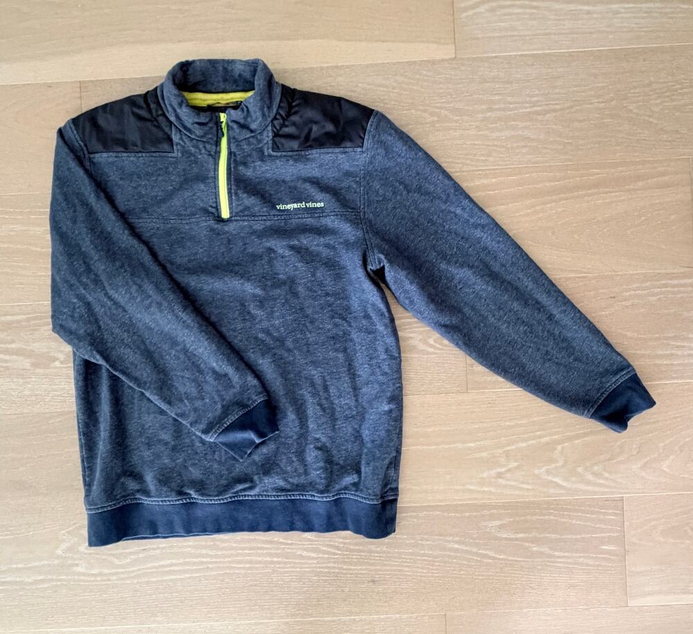 Vineyard Vines Men's Performance Sailing Shep Shirt 1/4 Zip Navy Large